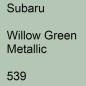 Preview: Subaru, Willow Green Metallic, 539.